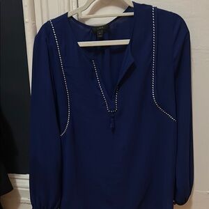 Jcrew Royal Blue Long sleeved Blouse